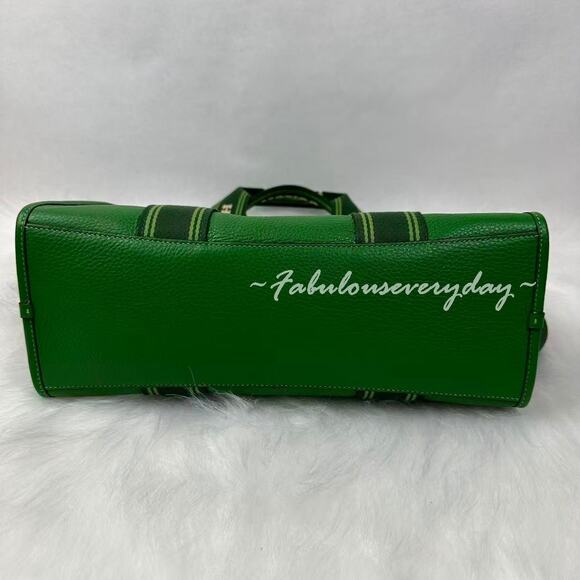 Coach Smith Tote Bag Crossbody In Leather/Silver/Kelly CBM10 NWT - Picture 8 of 9